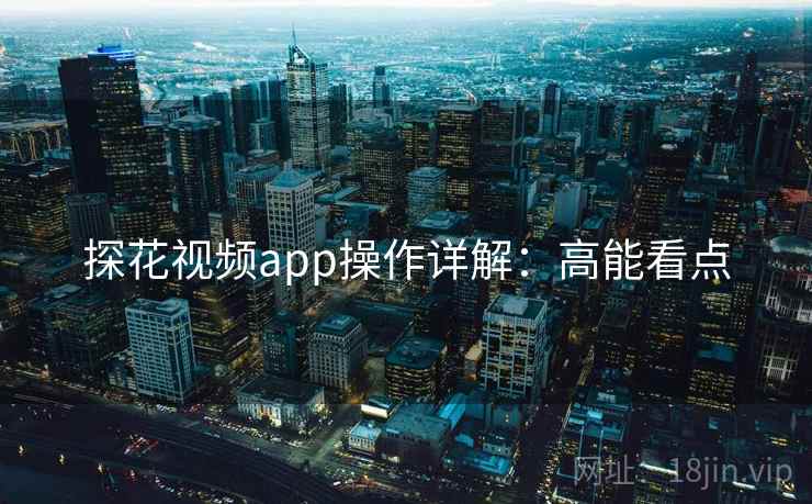 探花视频app操作详解：高能看点